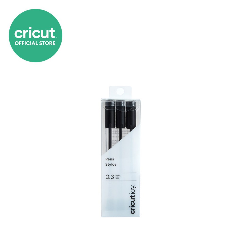 sgstock] Cricut Joy Extra Fine Point Pens 0.3mm, 3 Count, Black (2007088) -  [Black] [Extra Fine Point]