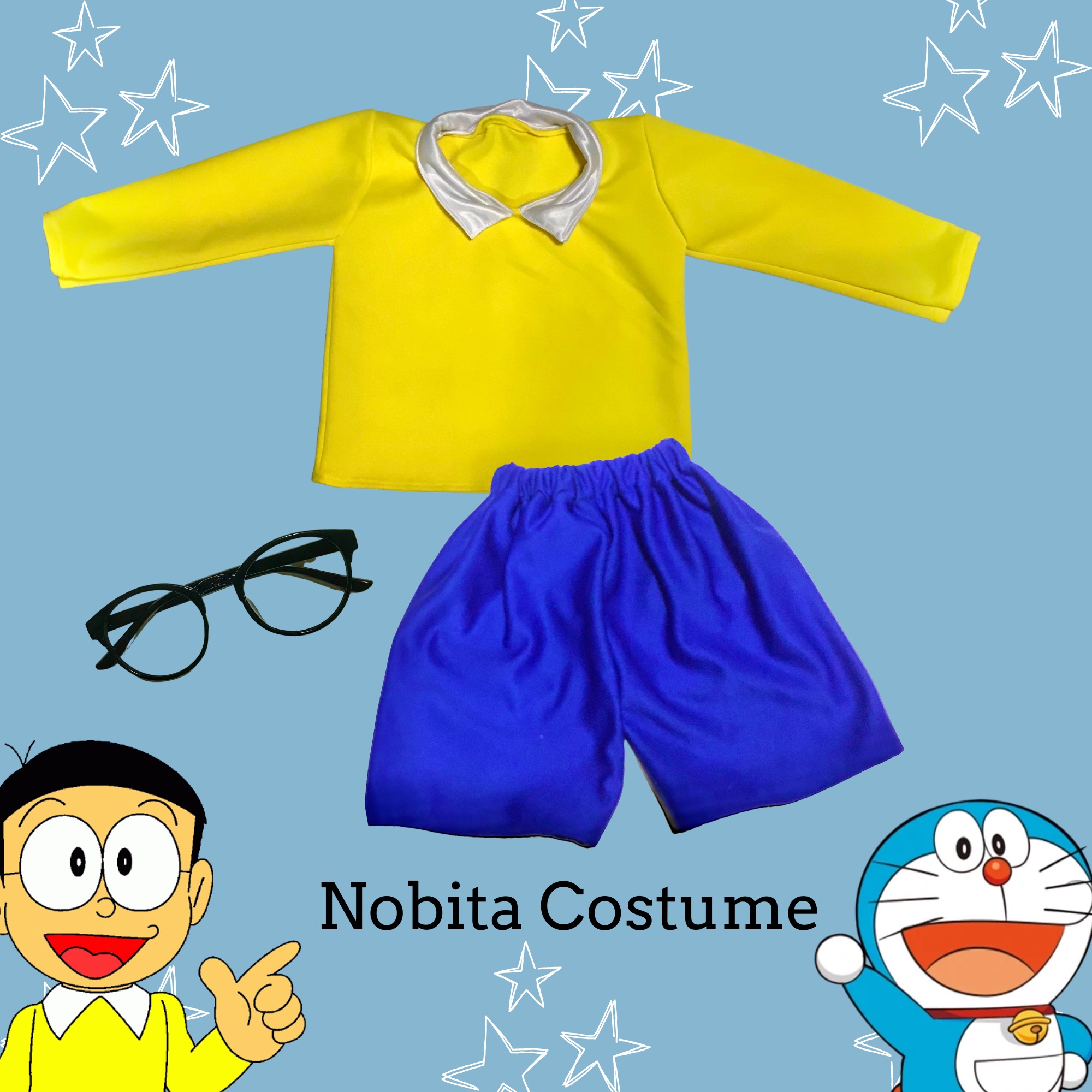 Doraemon & Dorami Future Cat Robot Anime | A13 | Couple Tee | Color T-Shirt  | Tee Space Custom