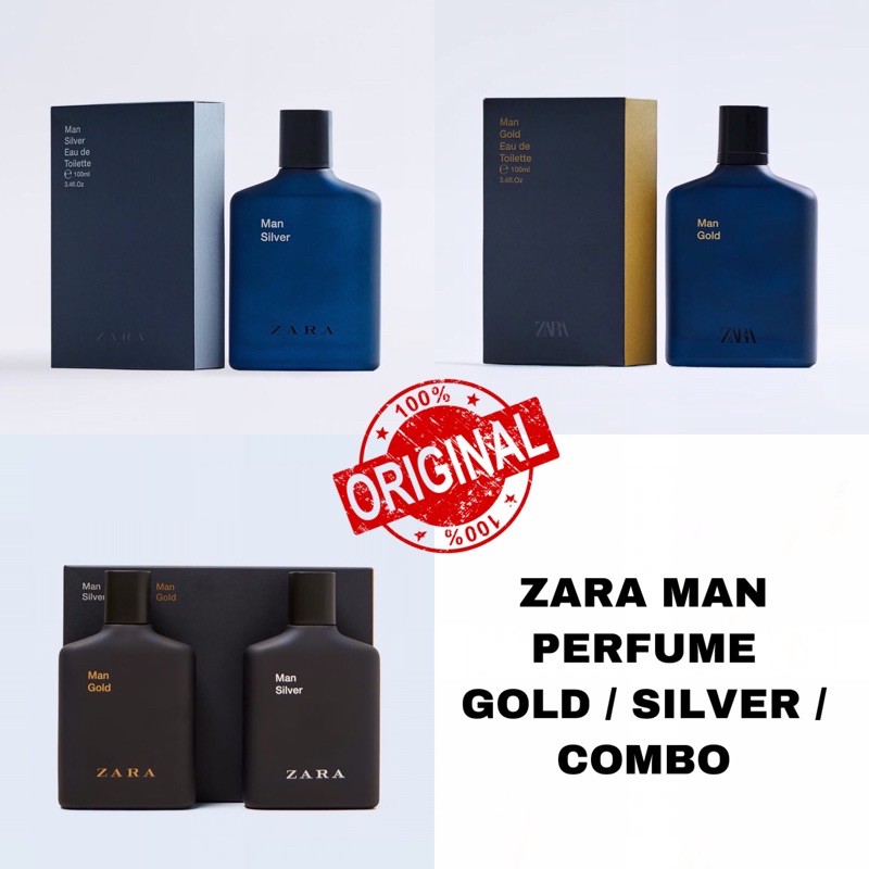 Perfume zara man gold & silver hot sale