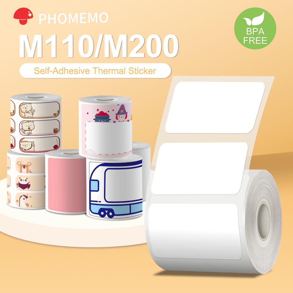 Phomemo 70 x 80mm Square White Label for M200/ M220 /M221-1 Roll