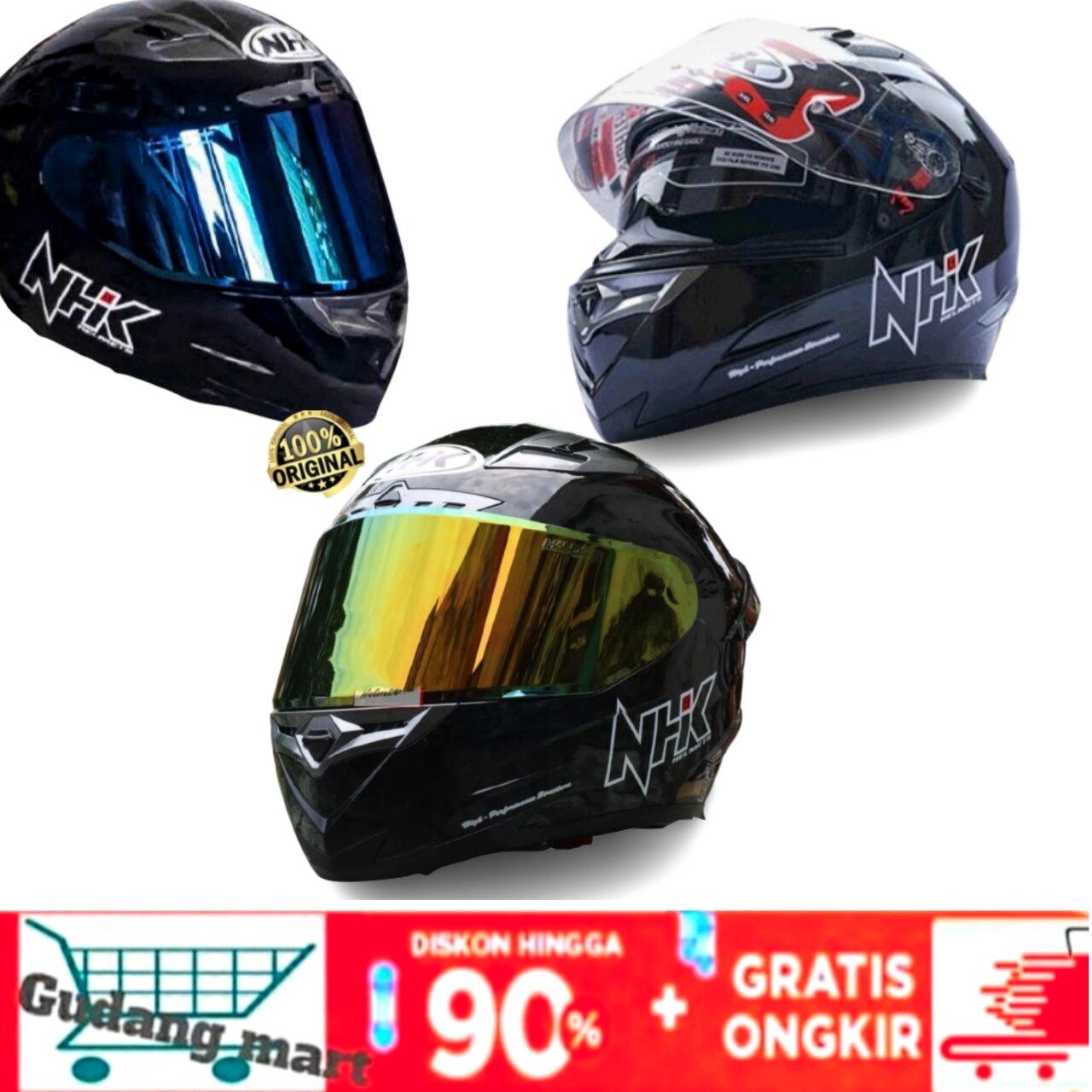 Helm nhk full cheap face harga