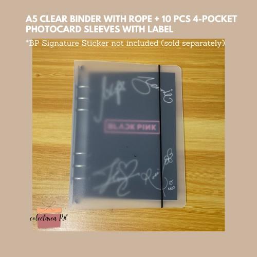 5/10/20Pcs Binder Sleeves Double Side 9-Pocket Album Loose-leaf