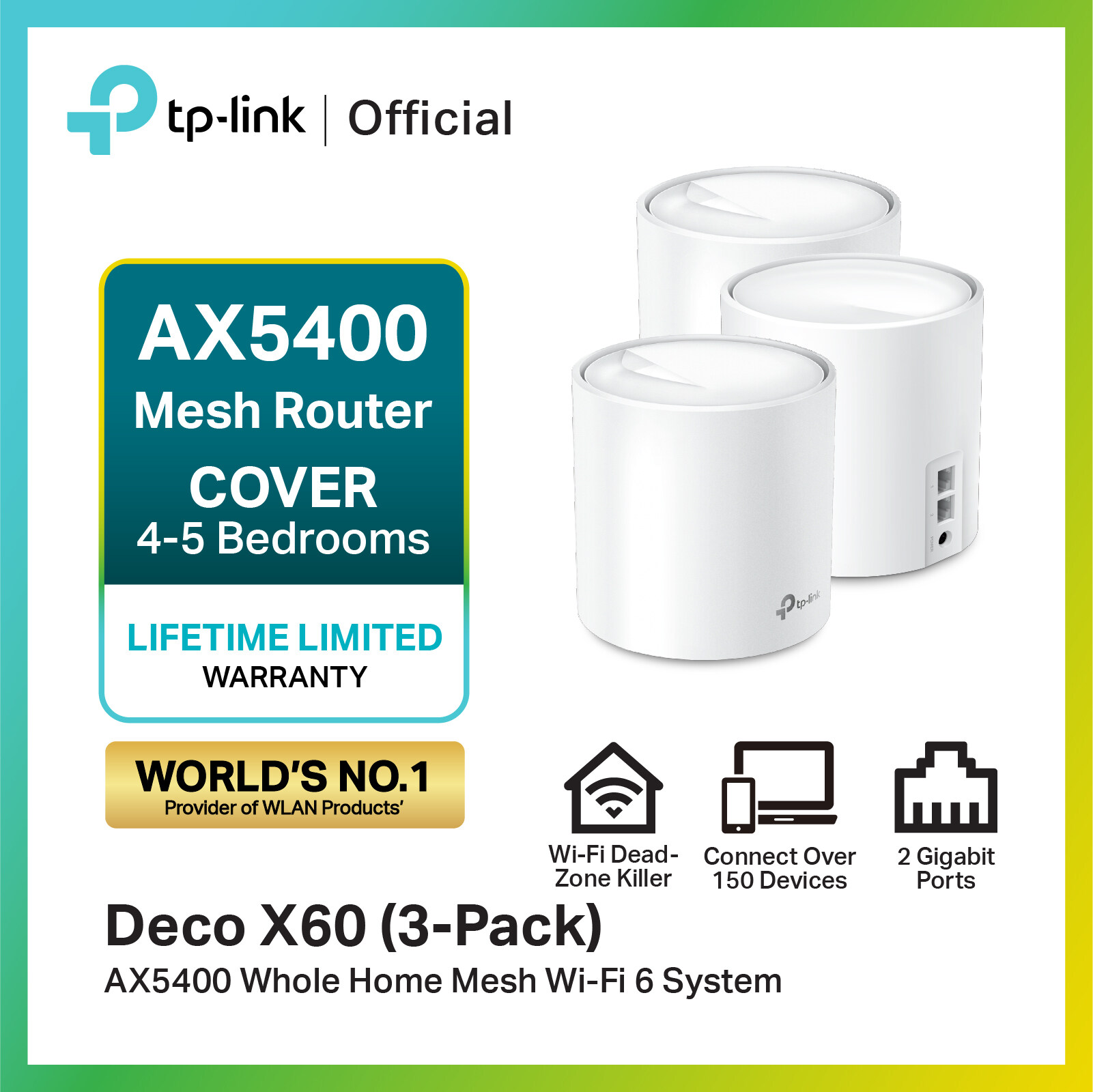 Atlas Pro 6 Dual-Band Mesh WiFi 6 Router System (AX5400)