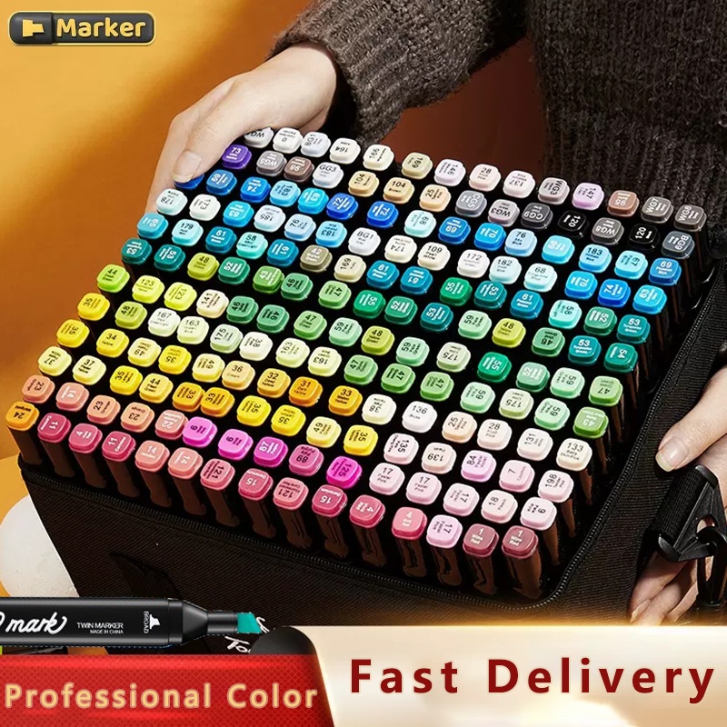 24/36/48/60/80/168/204/262pcs Touch touch/jianpai Markers Colored Pens for  Art Drawing Pens