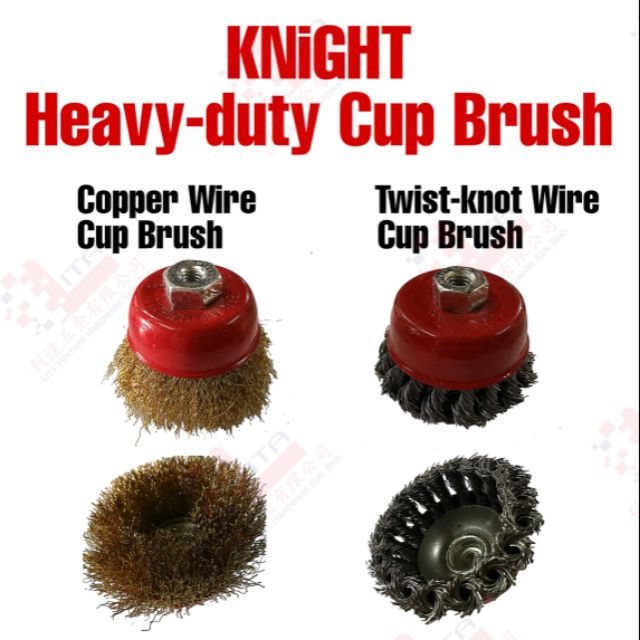 CUP BRUSH 75MM x M10 (TWISTED) HEAVY DUTY - Aurous Hardware Online