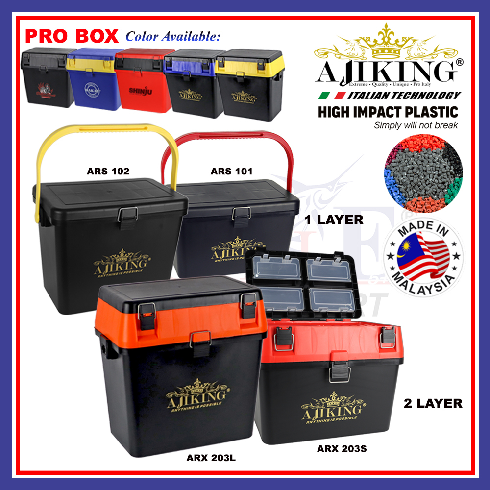 3-Layer Folding Fishing Tackle Box Portable Storage Tool Box