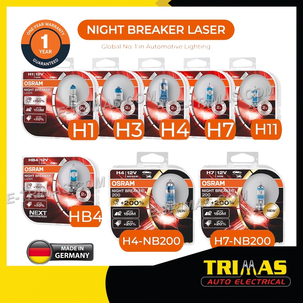 Osram Night Breaker 200 H4 Price & Promotion-Dec 2023