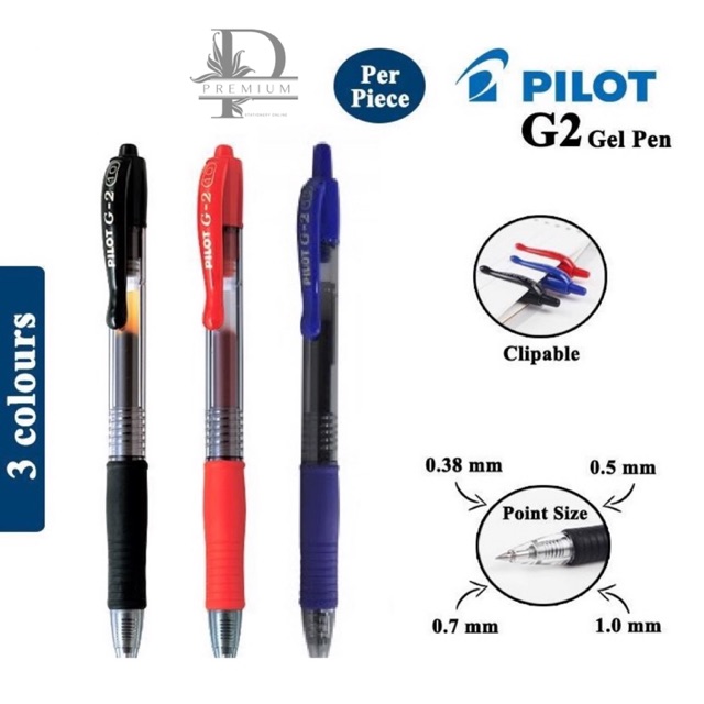 Pilot G2 Gel Ink Pen 0.38mm – 1 Station Hub