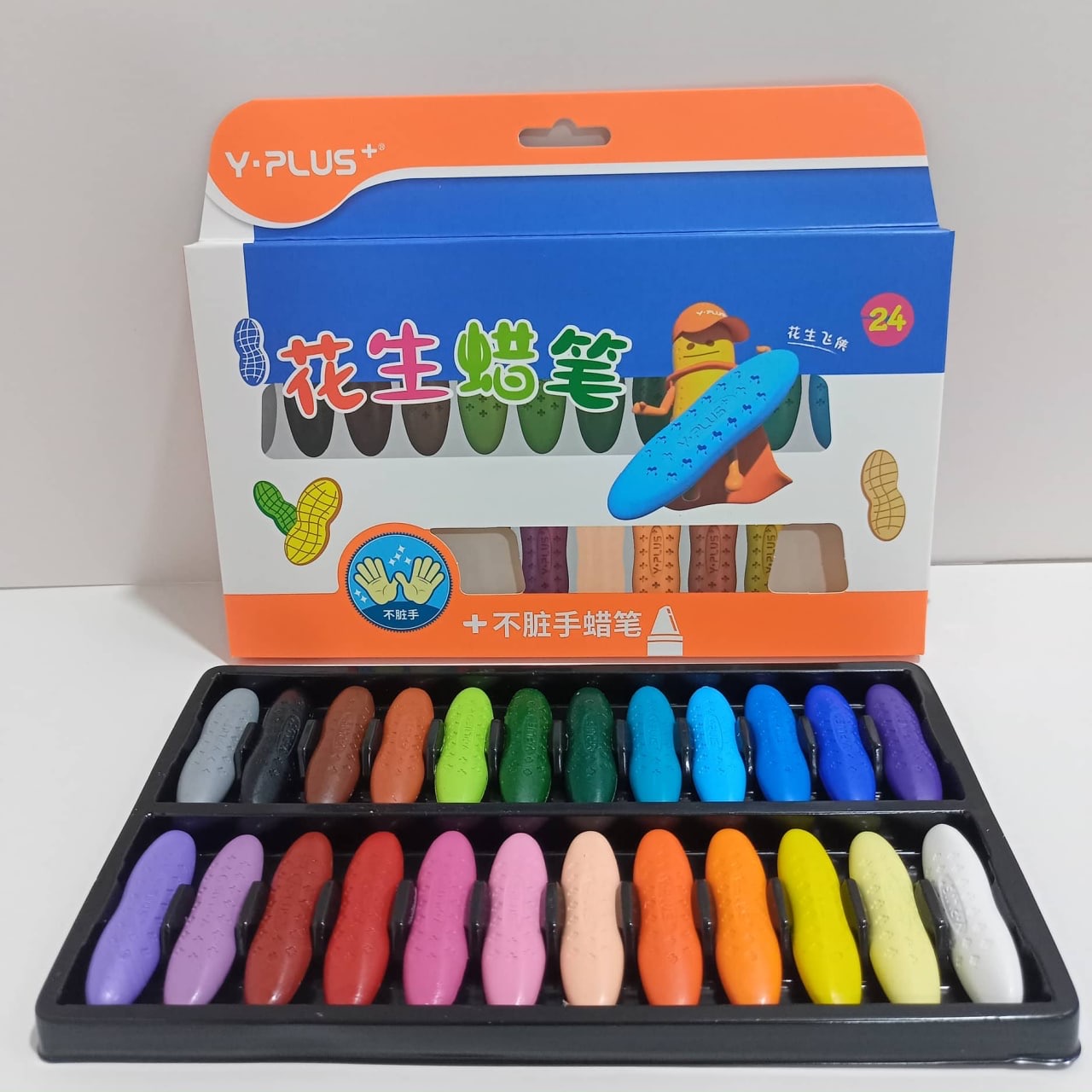 Macaron Peanut Crayons Markers Not Dirty Hand Washable Children Stall Toy  Painting Creative Stationery For Artist