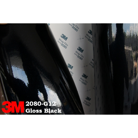High Gloss Black Vinyl Wrap Film With 3 Layers Black Gloss Vinyl