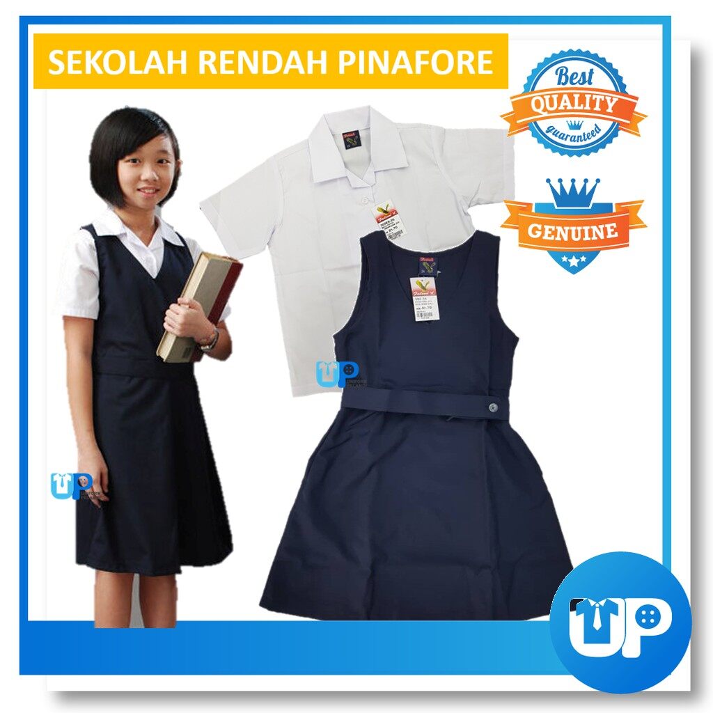 Falcon Primary School White Shirt Cotton Short Pants Boys School Uniform  FULL SET Sekolah Rendah Baju Kemeja Putih Lelaki Seluar Pendek  小学蓝裤短裤白校衣校裤整套