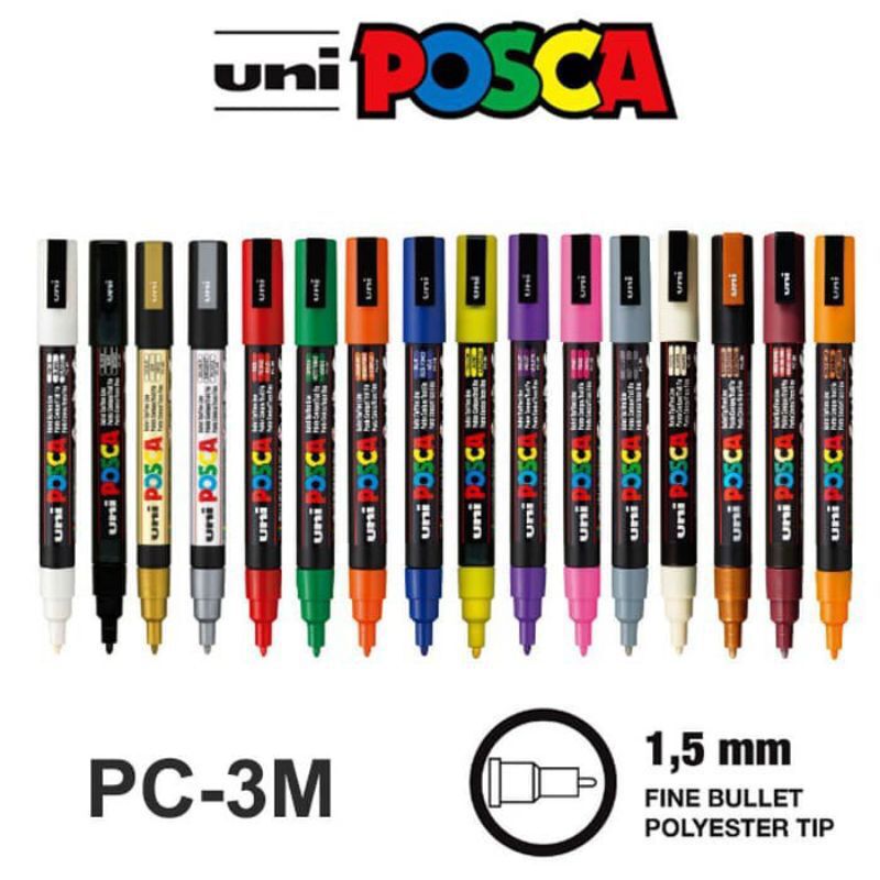 15 Posca Paint Markers Set, PC-5M Medium Posca Markers with