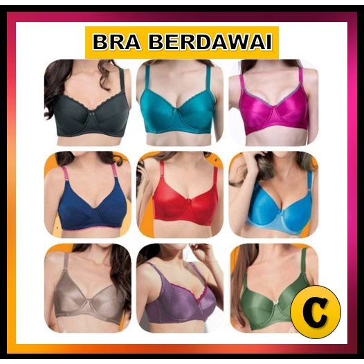 READY STOCK] SIZE 38-44 ANGIE CUP C BAJU DALAM SAIZ BESAR TIADA WIRE /  ANGIE BEAUTY NON WIRED C CUP BRA