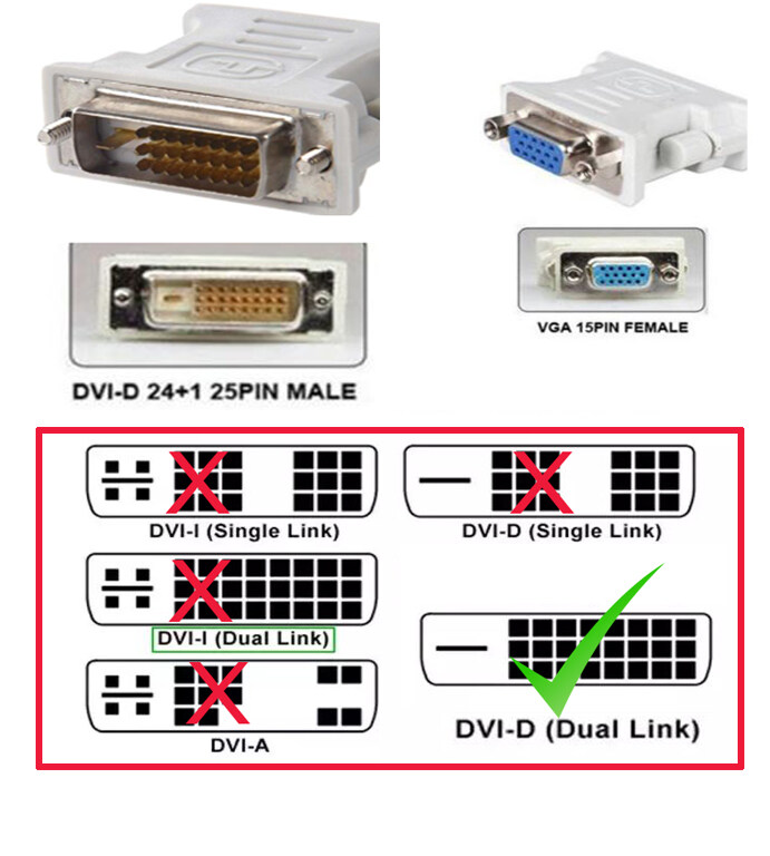 DVI-A TO VGA 変換アダプタ