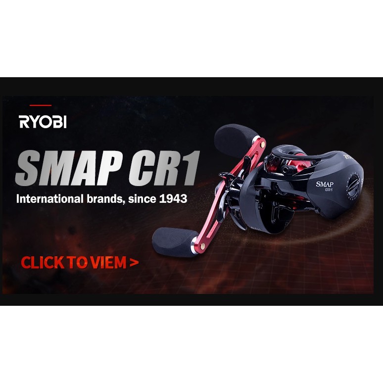 RYOBI SMAP XV PLUS Baitcasting Fishing Reels 8+1BB Carbon