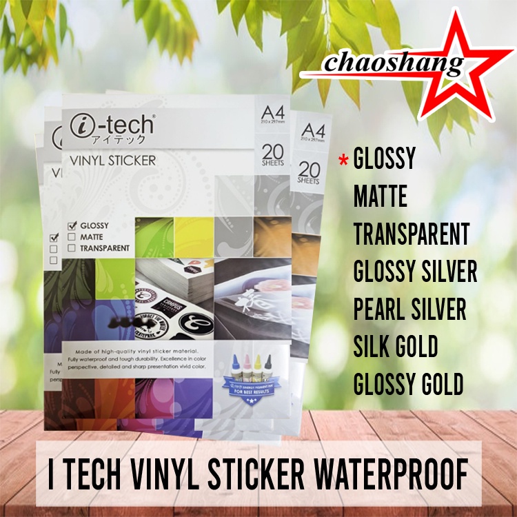 I-tech Waterproof Printable Vinyl Sticker Roll