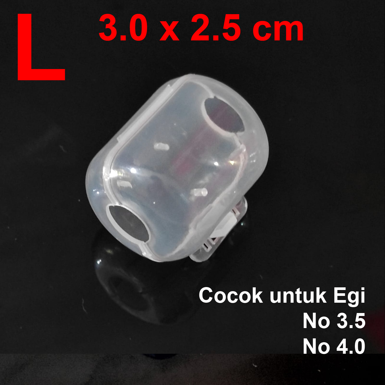 Meiho Egi Hook Safety Cover L Size Fits Size 3-4.5 Squid Jig (3746