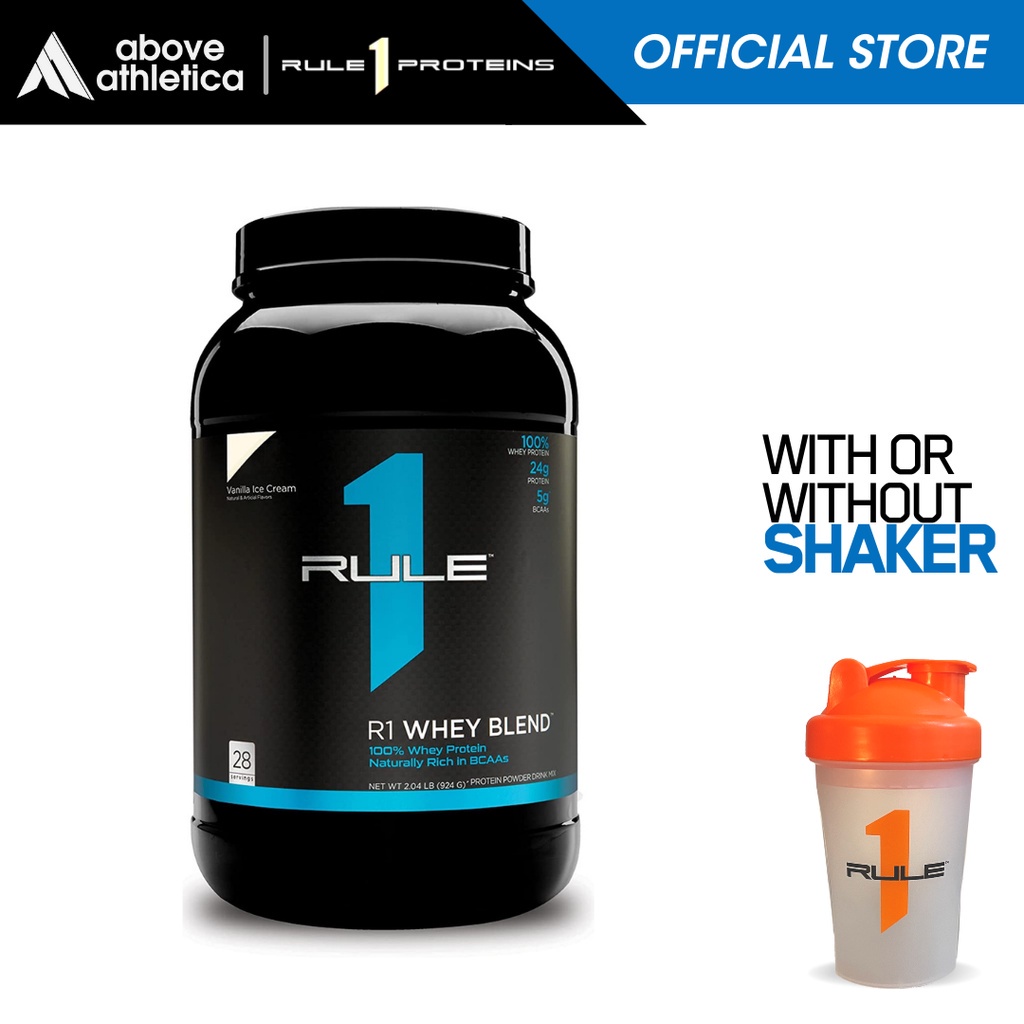 Rule 1 R1 Whey Protein Blend Powder 5lbs With Naturally Occurring EAAs &  BCAAs - Muscle Building