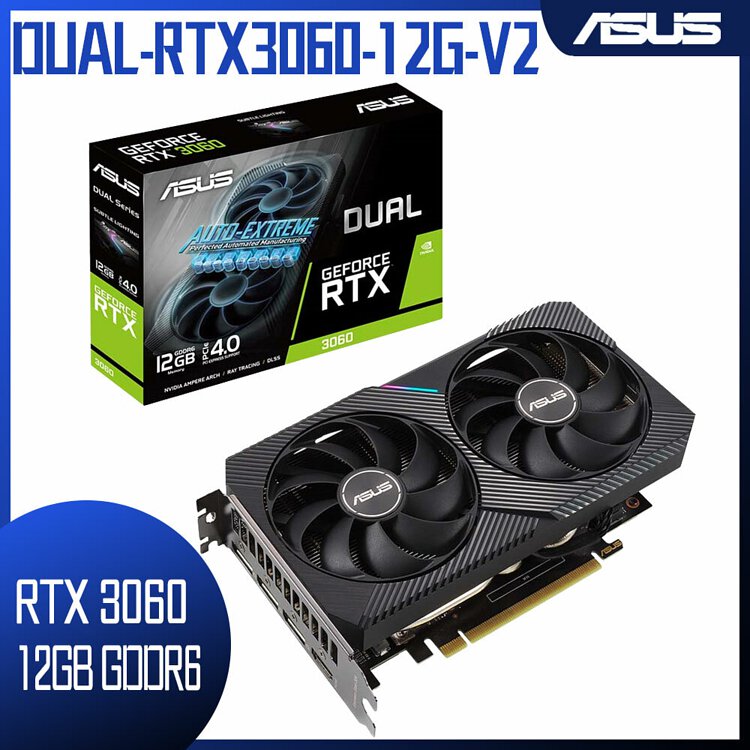 【ASUS 華碩】DUAL-RTX3060-O12G-V2 顯示卡