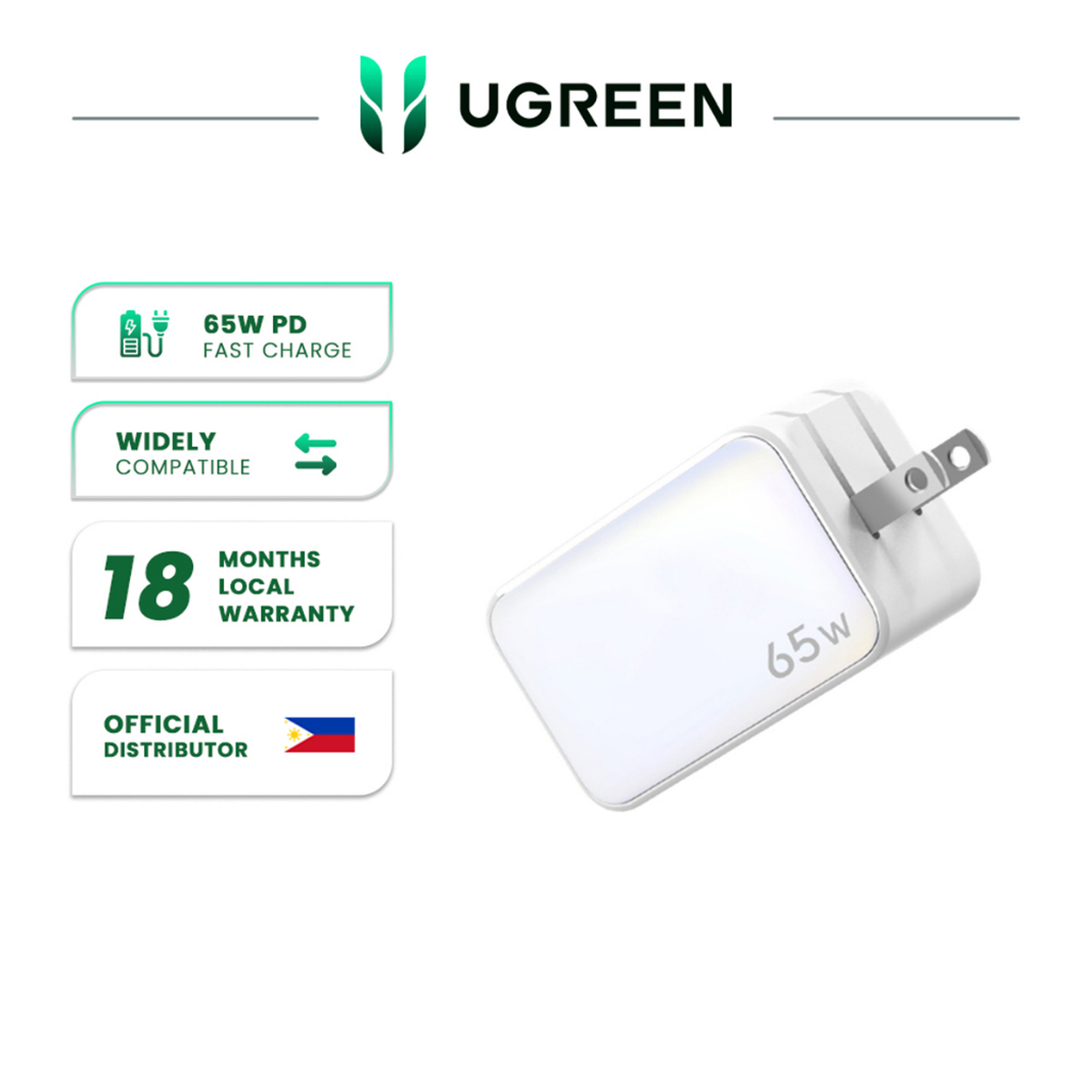 UGREEN Nexode 65W 3-Port USB GaN Charger Fast Charging Travel Adapter – JG  Superstore