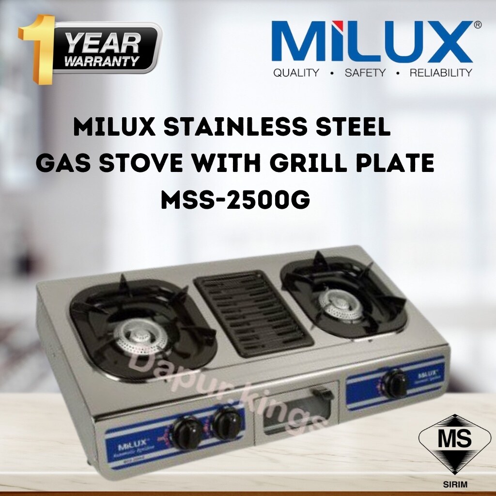 milux gas cooker with grill