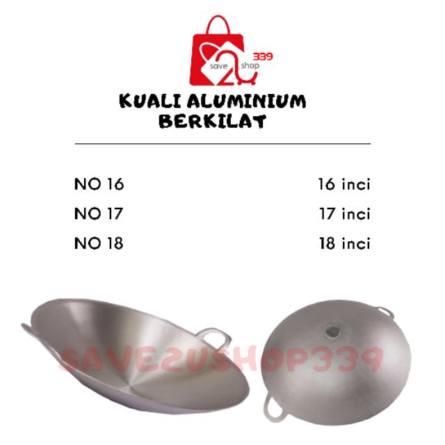 Aluminium Wok Cover 29-42CM / Penutup Kuali