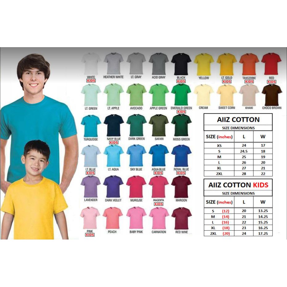 aiiz shirt colors