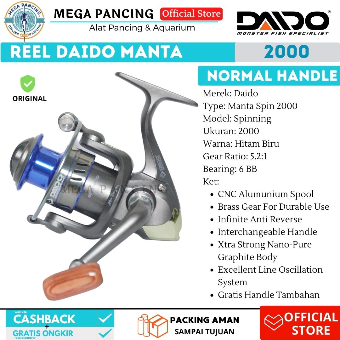 Reel Pancing Daido Reno 3000 Reel Spinning Murah