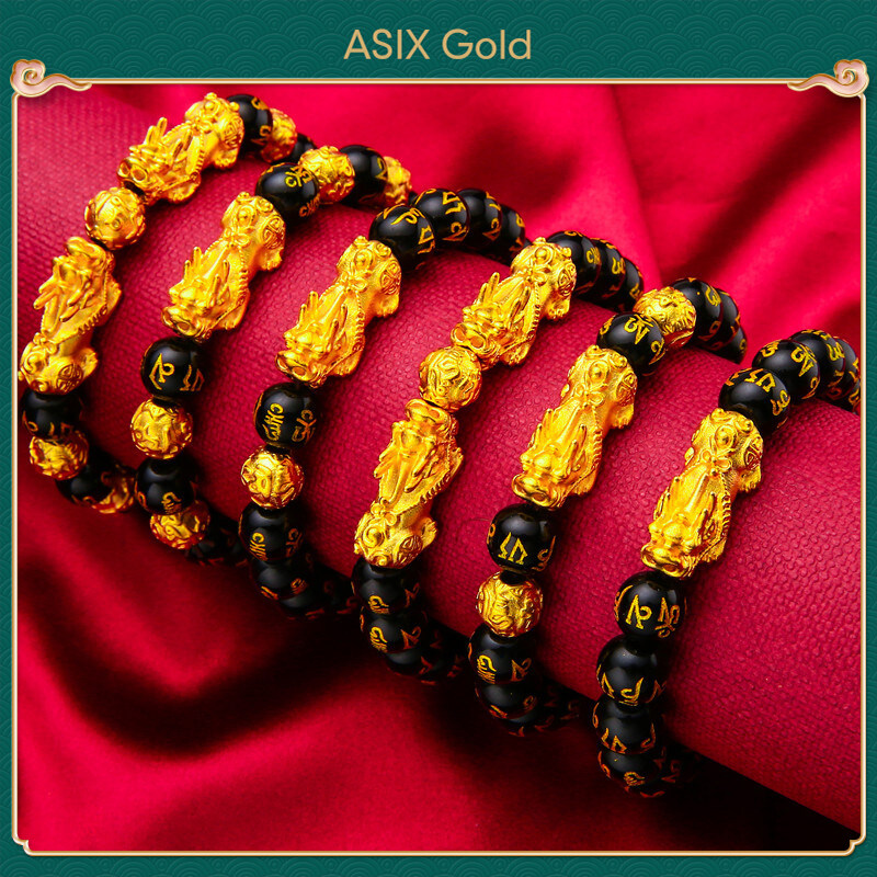 916 gold pixiu bracelet