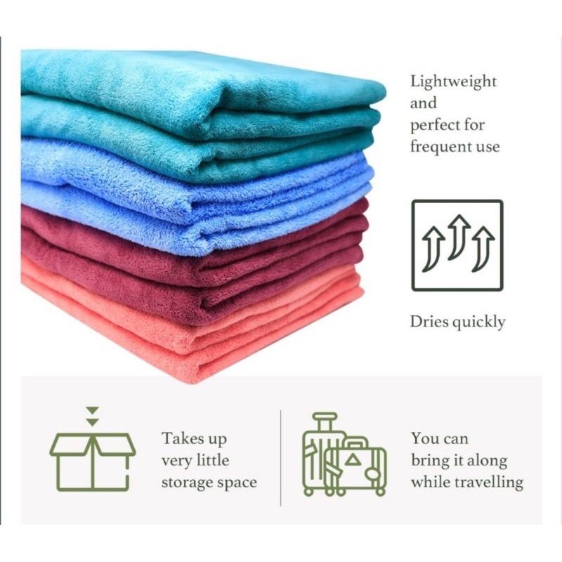 ELIZA Four Seasons Microfiber Towel Set