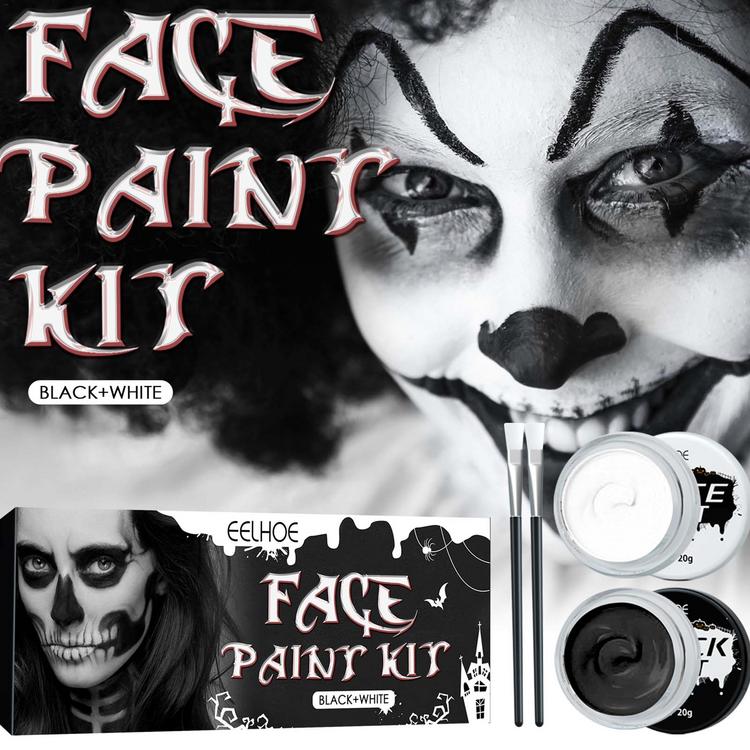 Face Paint Kit For Kids Adults Rainbow Palettes Face Painting Kit