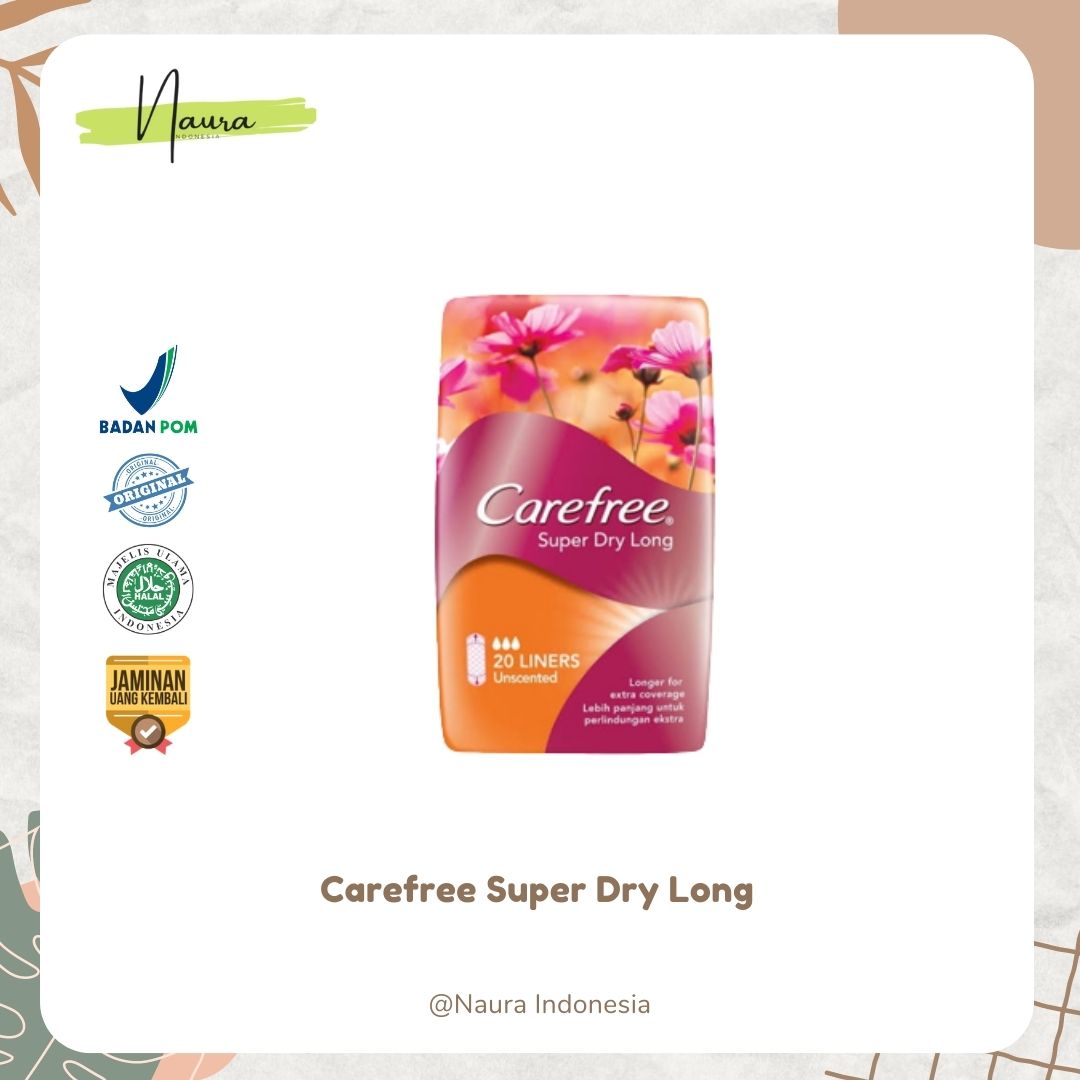 Carefree® Super Dry Long Panty Liners