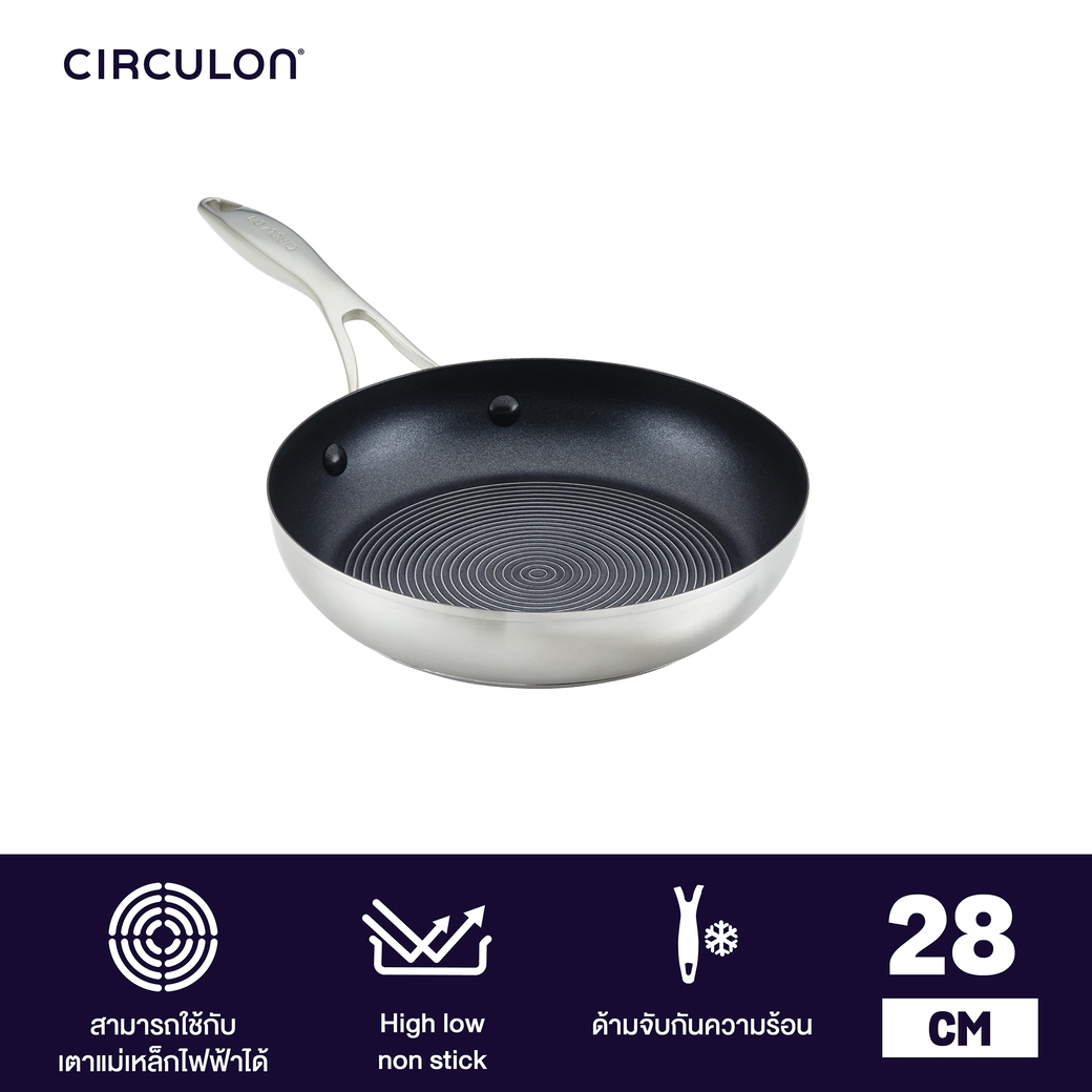 Circulon 14 Elementum Hard-Anodized Nonstick Covered Wok with Side  Handles, Oyster Gray - AliExpress