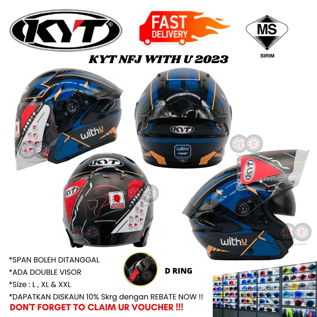 Helm kyt best sale nfj half face