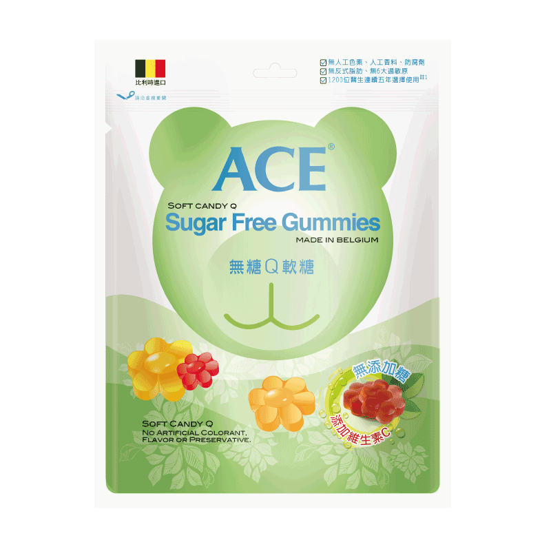 【ace】 Q軟糖 無糖 240g 商品價格 Biggo比個夠