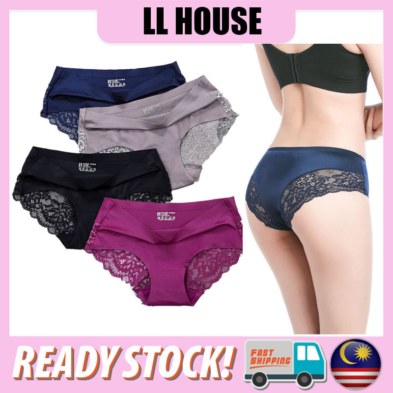 READY STOCK】Women Panties Cotton Seamless Underwear Antibacterial Panty  Spender Seluar Dalam Wanita 内裤女