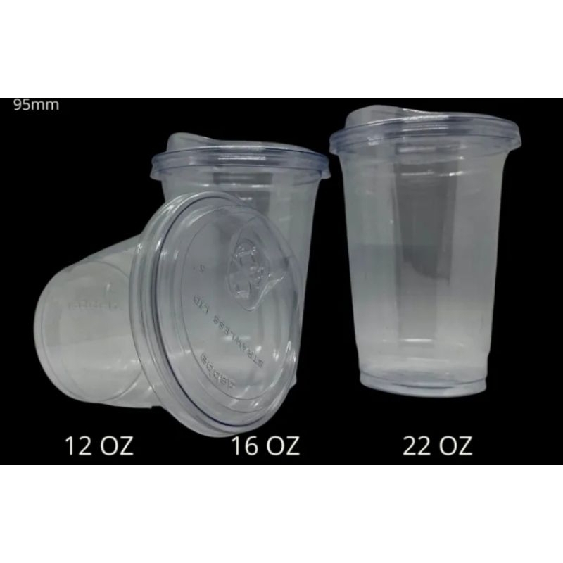 Shake Cups With Lids -- Frappe / Milktea Cups 100pcs/Set 12oz, 16oz, 22oz  APPROXIMATELY 100pcs/pack