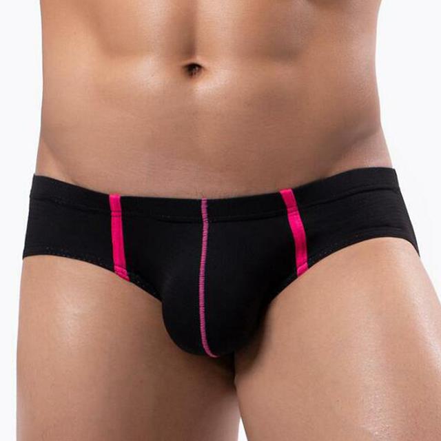 Men's Underwear Ice Silk Sexy Convex Pouch For Men's Briefs Underwear  Panties @