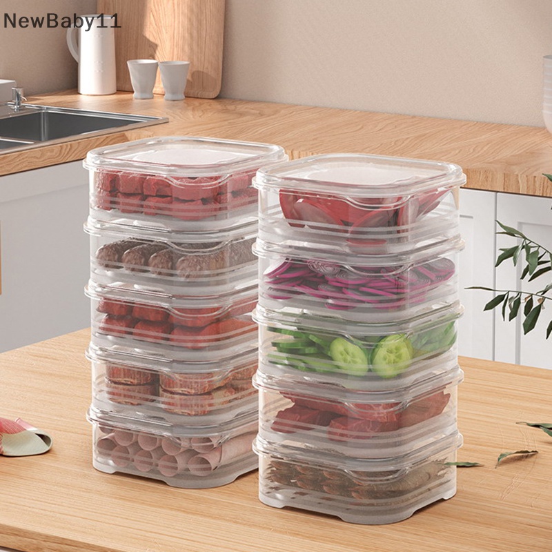 17pcs Food Storage Box Sealed Container Refrigerator Grain Beans Snack  Storage Fresh Crisper Kitchen Organizer