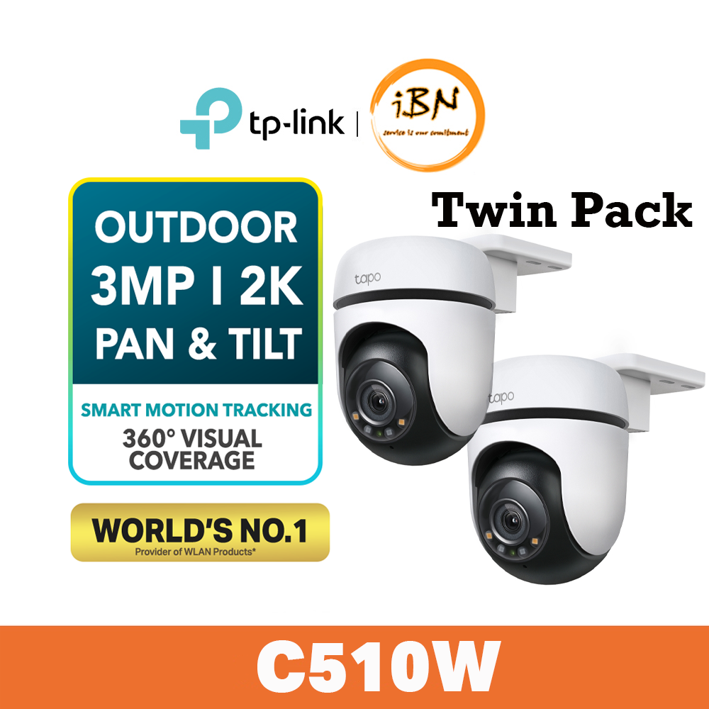 Buy the TP-Link Tapo C510W 3MP/2K Outdoor Pan/Tilt Security WiFi