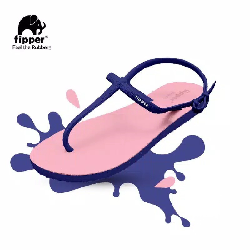 Fipper Strappy Petite Pink Soft Navy