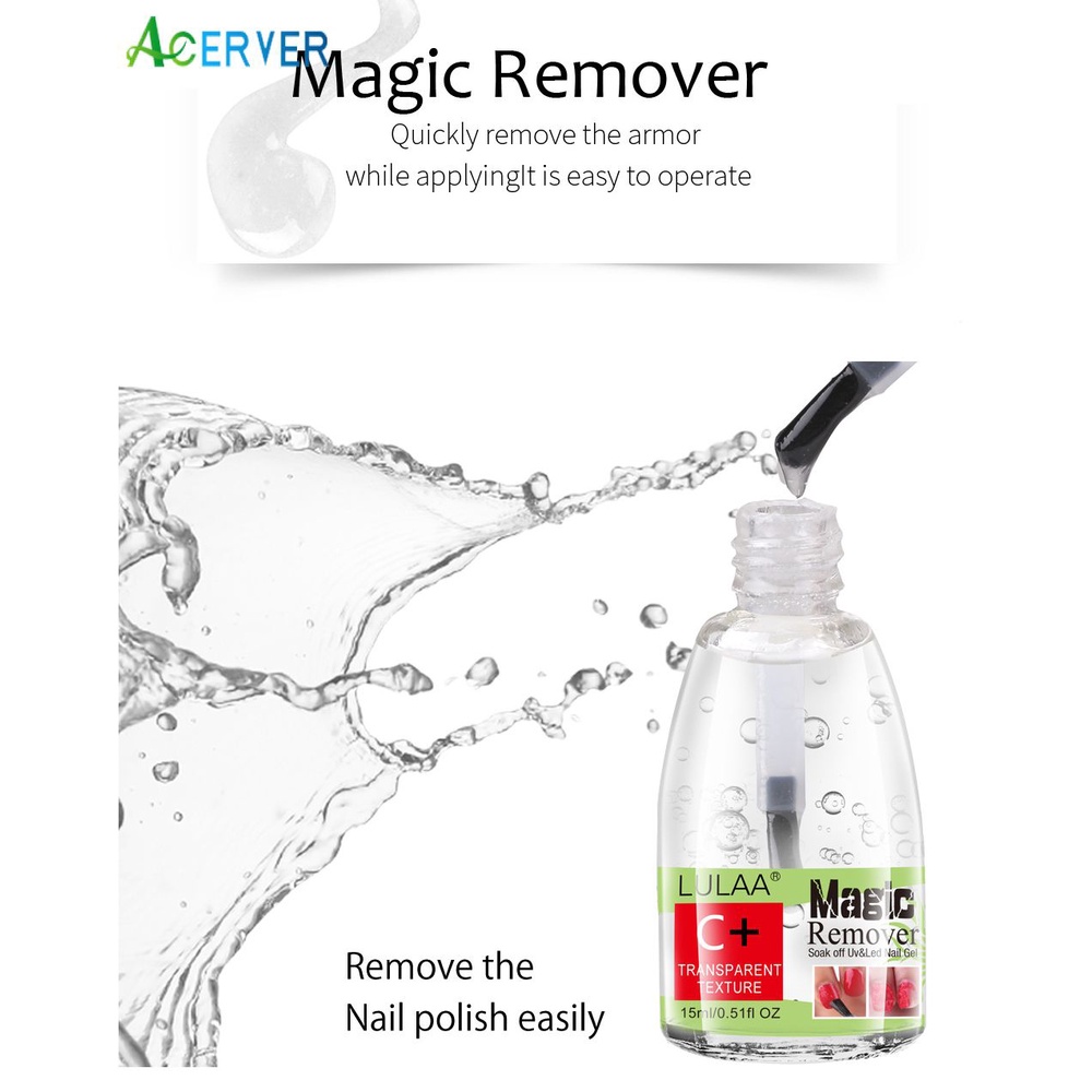 Nail Glue Remover 15ml To Remove Nail Polish Glue With Magic Nail