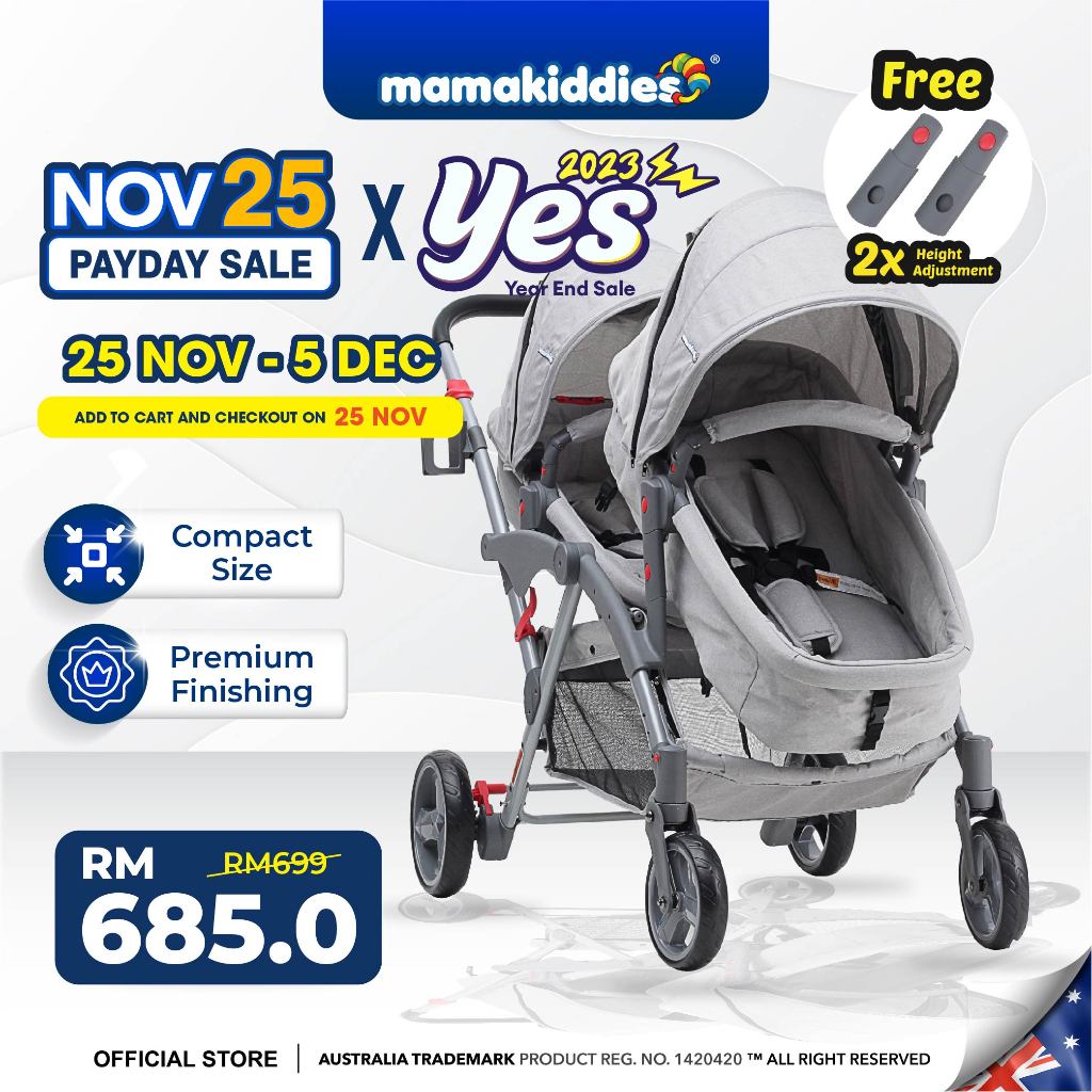 Merricart tandem outlet stroller