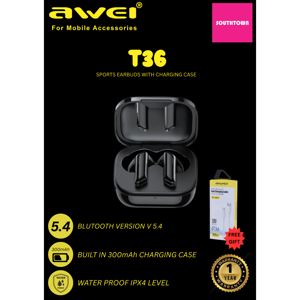 Awei Earbuds T36 Price & Promotion-Okt 2026 | BigGo Malaysia