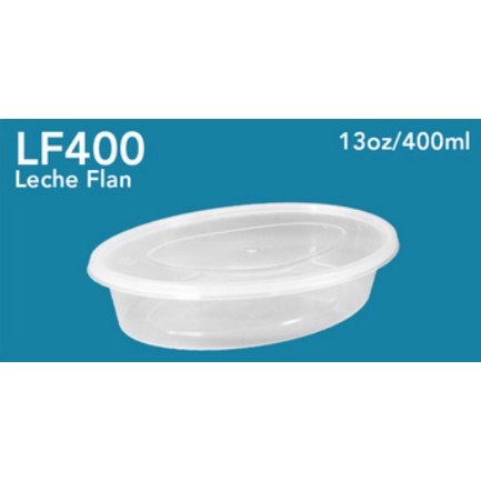 Leche Flan Plastic Container - 10 pcs per pack