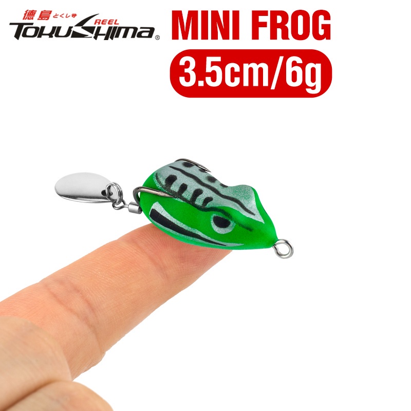 5pcs Set Umpan Katak 4cm/5.6g Soft Frog Fishing Lure Casting Alat Pancing  Ikan Mini Soft Lure Double Hooks Top Water Ray Frog Artificial Bait