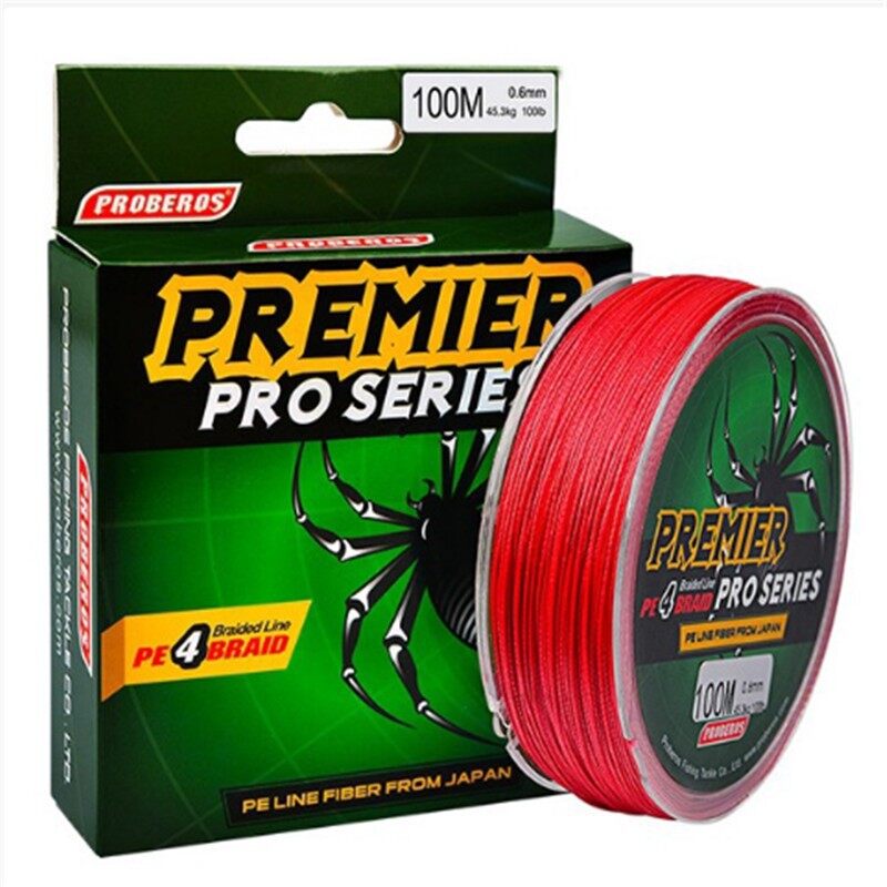 100m (15lb-60lb) Tomman Line Hercules Braid 4X Fishing Line Tali Pancing  Benang