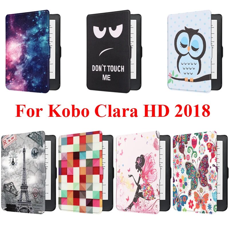 2018 Release Kobo Clara HD 6 Inch Smart Case Cover with Stand