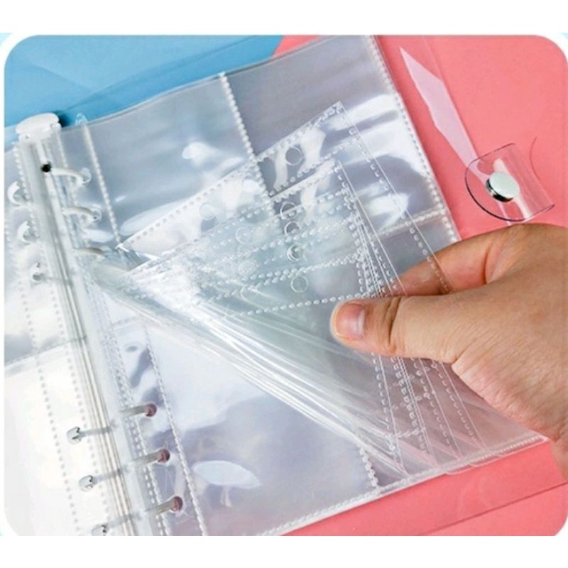 10 Sheets A4 Photocard Binder 4 Pocket Pages Sleeves Thickened