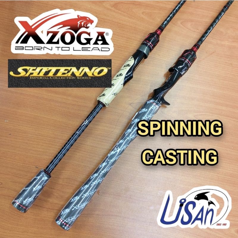 XZOGA JAPAN STYLE SPINNING ROD (1 YEARS WARRANTY) SINGLE PIECE & 2 PIECE